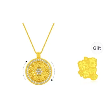 Lao Feng Xiang S925 Silver Necklaces Women's