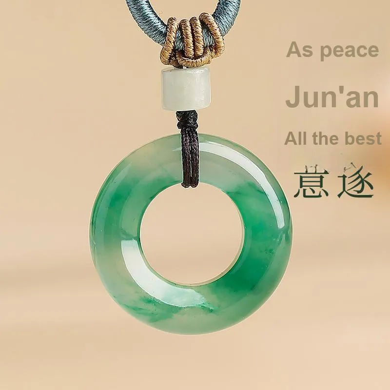 YINXIANGMOU African Emerald Necklaces Unisex-1
