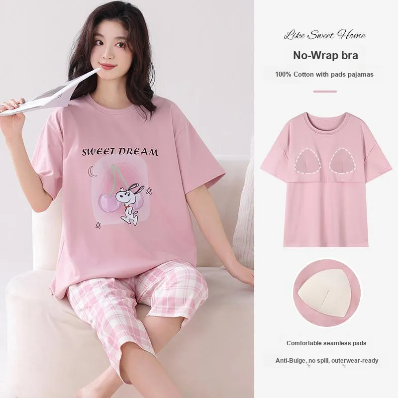 NOME Spring Summer Pajama Set Women's Two Piece Set-1