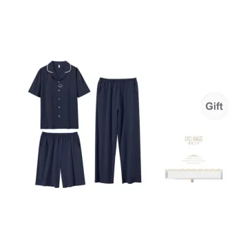 XIA.WA.ZHI.XIU Pajama Set Men's Three Piece Set