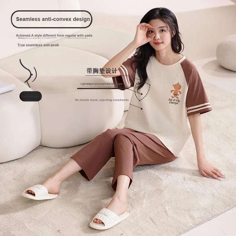 Top Melon Pajama Set Women's Image Color-2