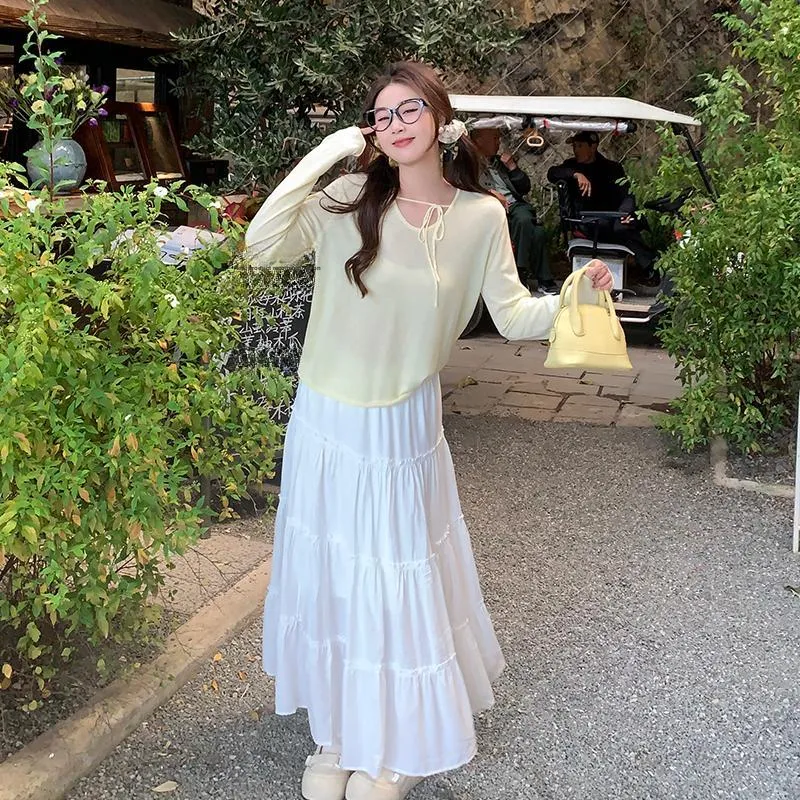 SUSANSAN Knit Long Skirt Women's-5