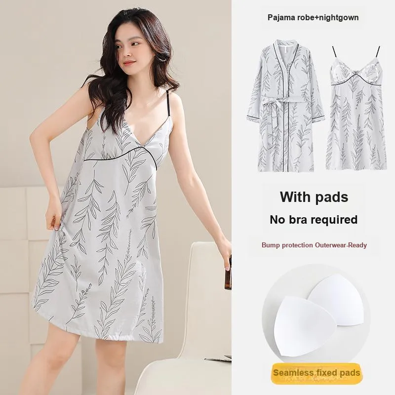 Pretty Lady Pajama Set Women's Light Gray-2