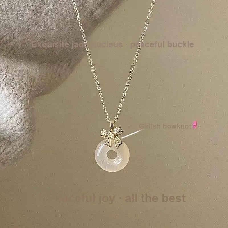 TIANJUE Chalcedony Necklaces Unisex-1