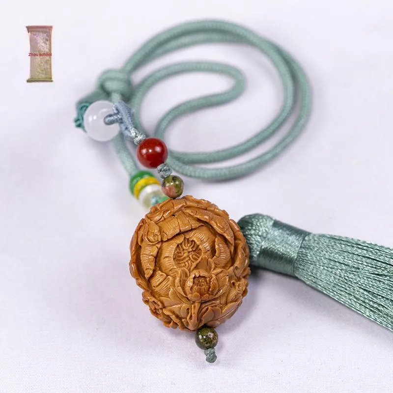 ZHOUPAI Olive Pit Pendants Unisex-6
