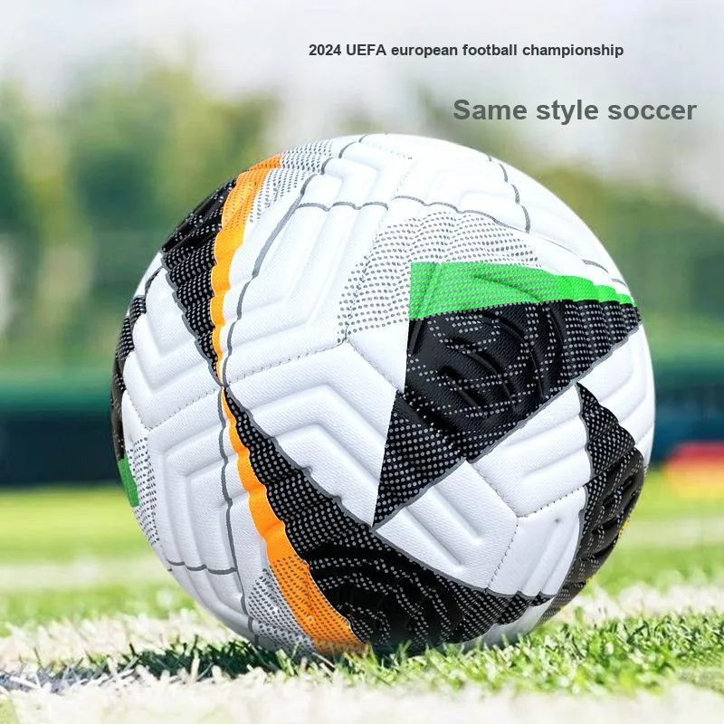 THREEHUAN Size 5 Soccer TPU Seamless Thermal bonding Unisex White-4