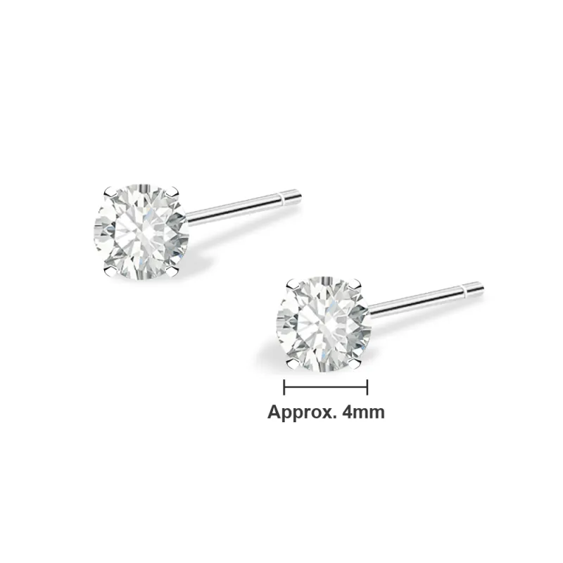 BLANK IN BLANK Sterling Silver Stud Earrings Women's Anniversary Bestie Girlfriend Birthday Women's-8