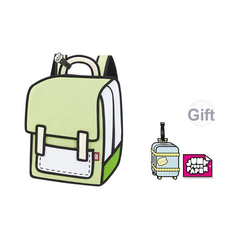 JumpFromPaper Полиэстер Рюкзак Мини Унисекс Изумрудно-зеленый