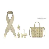 [Underarm One Shoulder]Ecru Wide Strap+Abrasion-Resistant Buckle (Includes Charm)