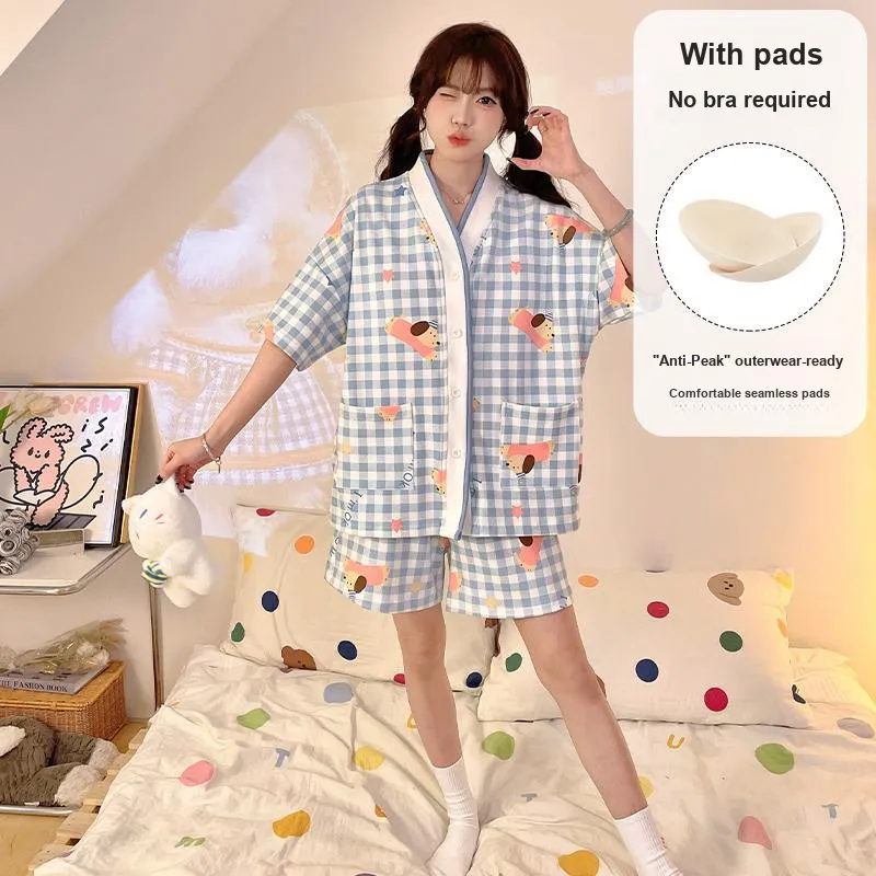 O'MESIK Pajama Set Women's Blue-5