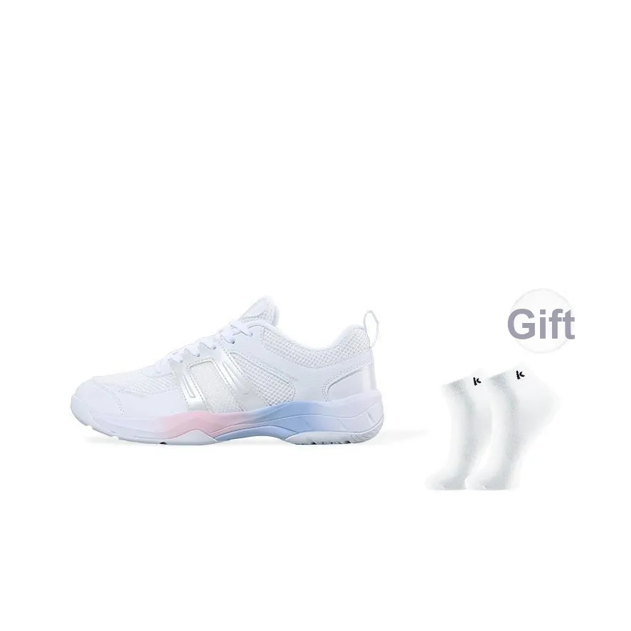 Kawasaki Panda Puff Collection Амортизация Покрытие Низкий Топ Бадминтон Обувь Унисекс Радужный Белый Синий Бежевый Коричневый