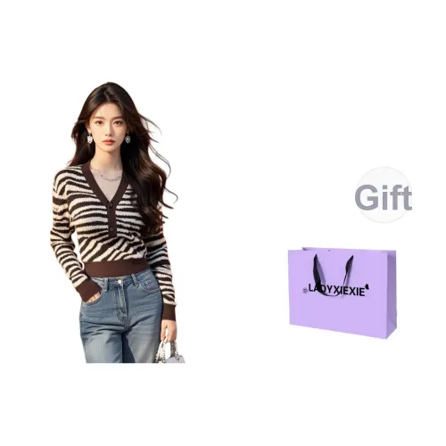 LADYXIEXIE Кофе Женские Трикотаж