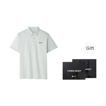 HLA Cooling Quick Dry Color Blocking Embroidery Classic Collar Pearl Beaded Short Sleeved Polo Shirt Men's