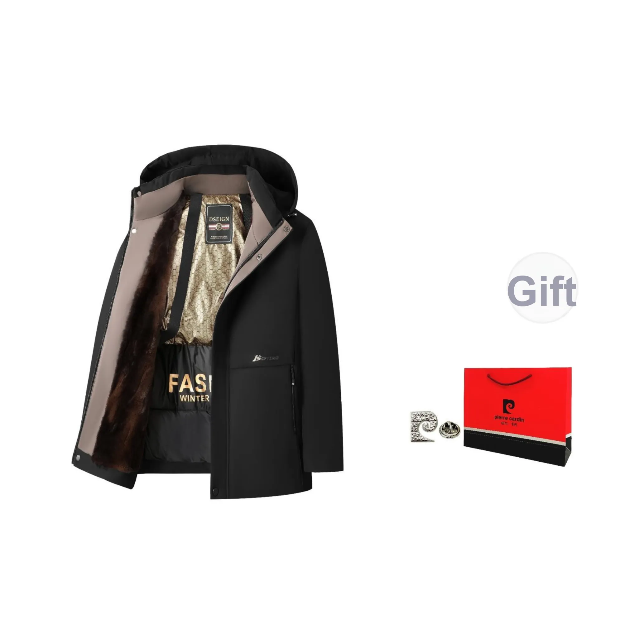 PIERRE CARDIN Хлопковый пуховик мужской