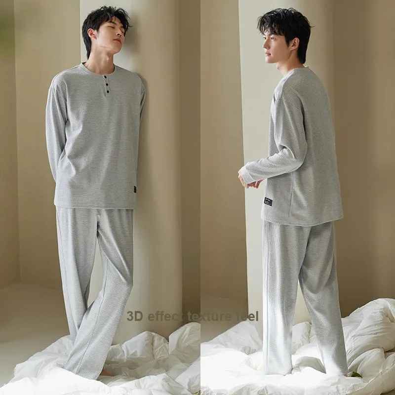 Xuan Liang Pajama Set Men's Heather Gray-2
