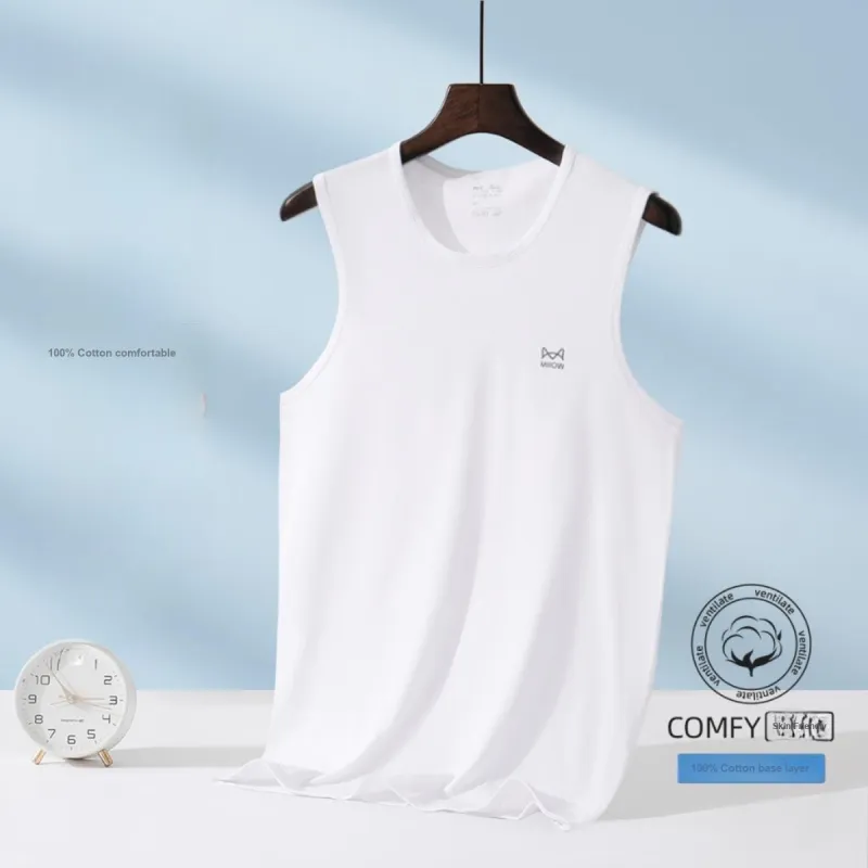 MIIOW Undershirts Men's 1 Pack White-2