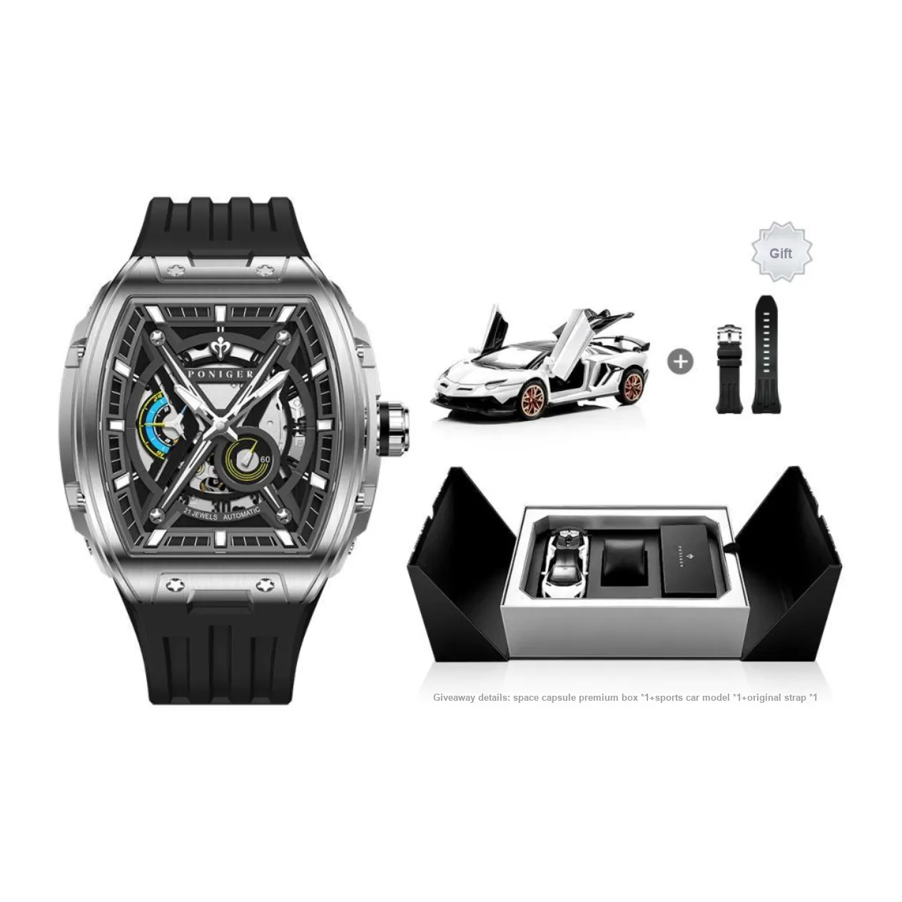 PONIGER Men's Watch