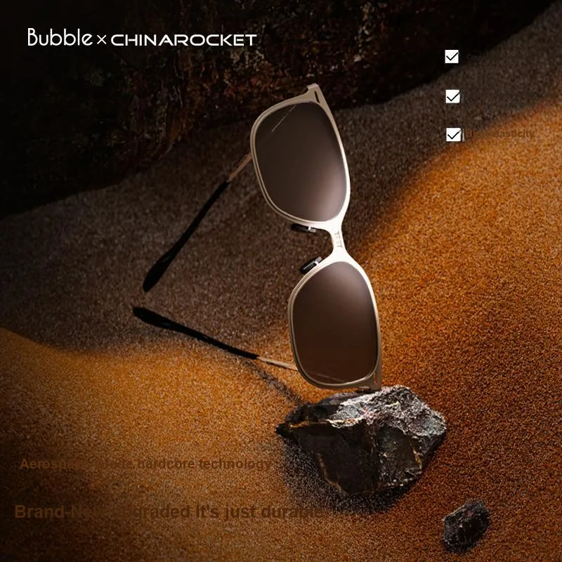BUBBLE Alloy Square Sunglasses Unisex-3