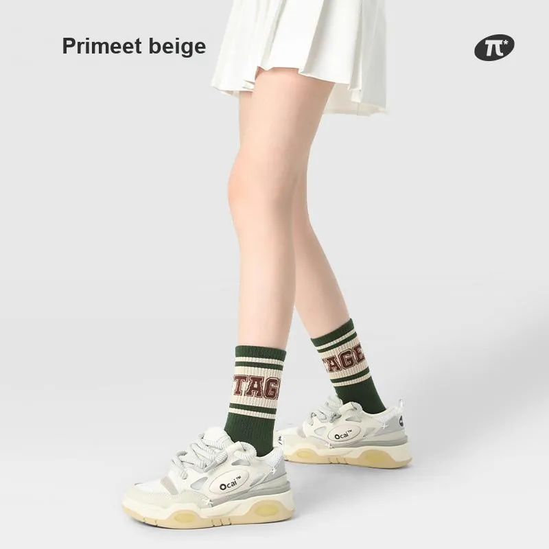 Primeet Mid Calf Socks Fall Unisex 5 Pack-47