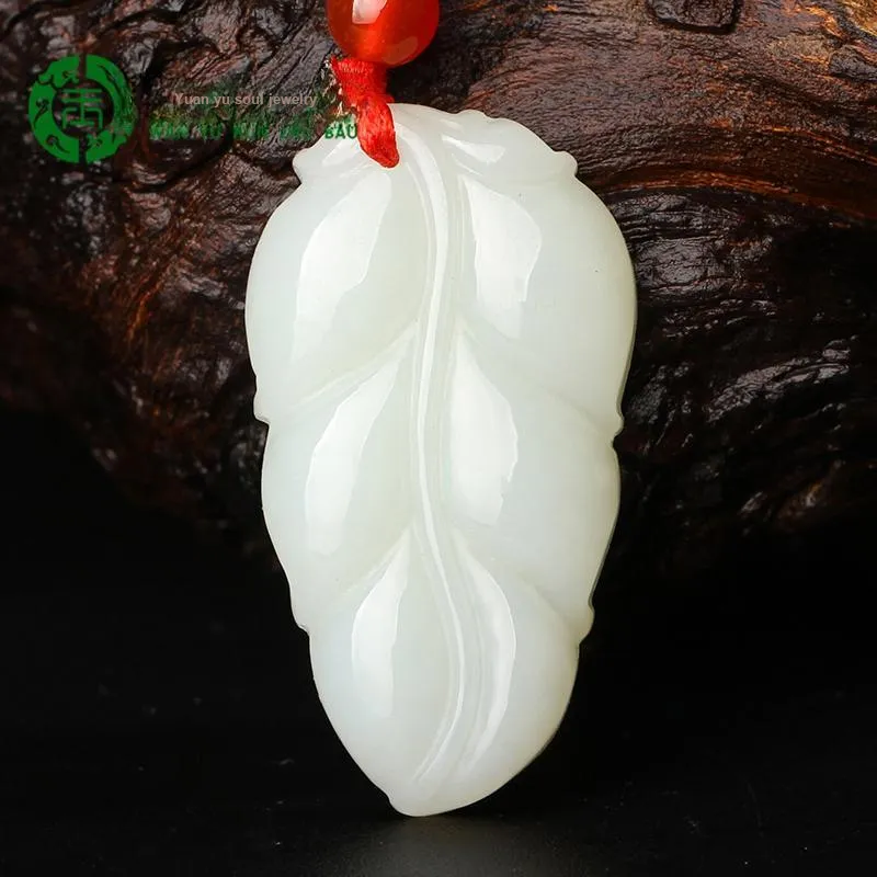 WANYUHUN Hetian Jade Pendants White Jade Unisex-4