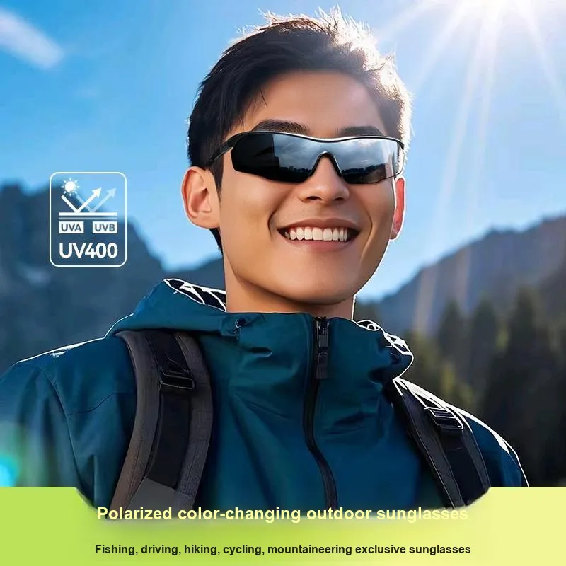 VEGOOS Aluminum Magnesium Alloy Rectangular Sunglasses Men's-2