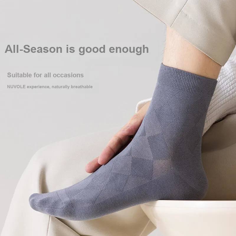 Lan Miao Mid Calf Socks Men's 5 Pack-10