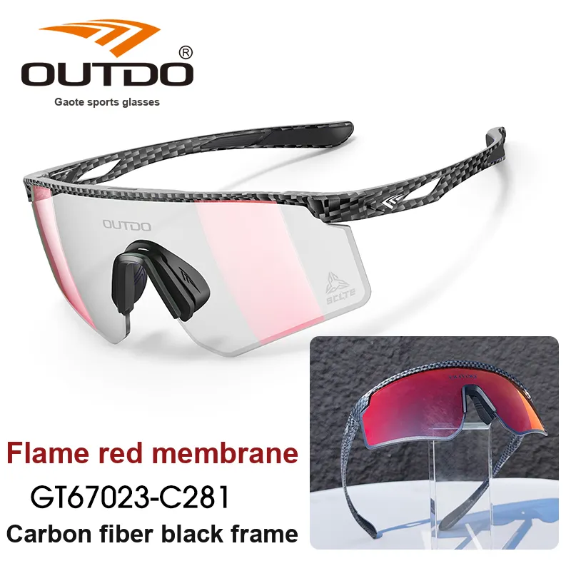 OUTDO Silicone TR90PPSU Irregular Shape Sunglasses Unisex Multicolor-8