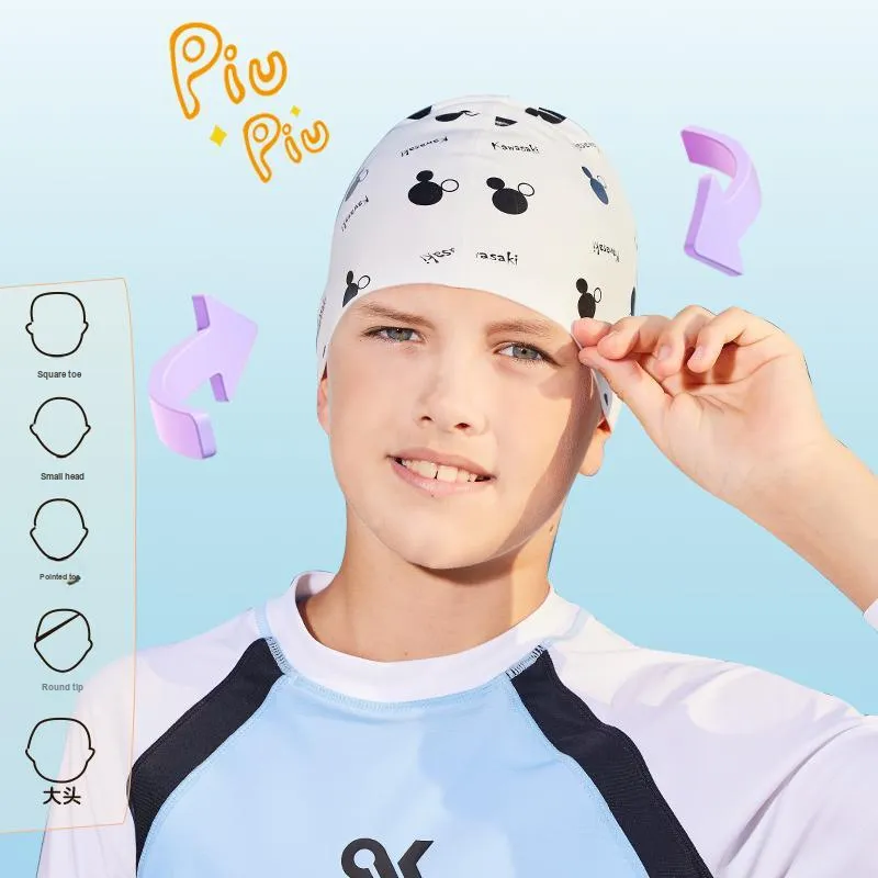 Kawasaki Swimming Caps Silicone Swim Kids'-1