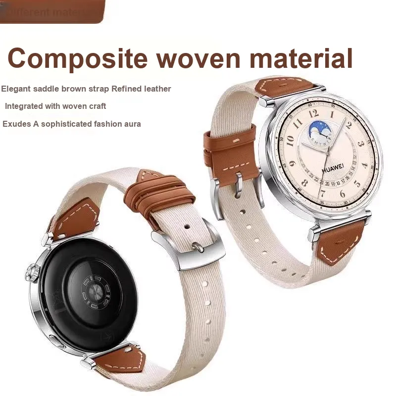 Fly Watch Band Huawei Compatibility Genuine Leather Material-3