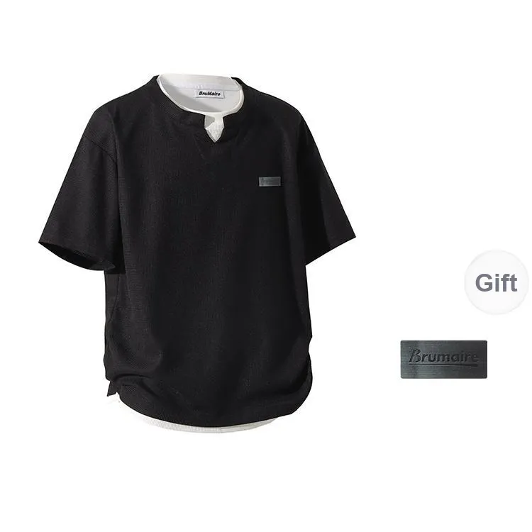 BRUMAIRE T Shirt Unisex Light Gray Comes With Brooch-2