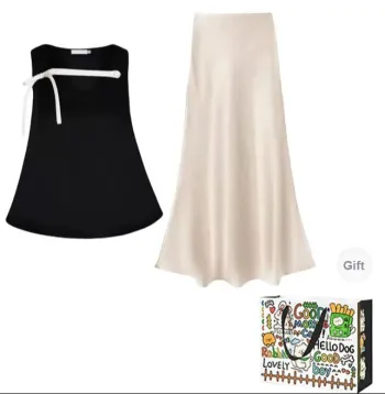 ZVJH Two Piece Skirt Sets Women's