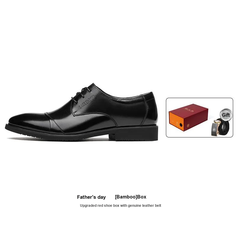 LAORENTOU Dress Shoes Men's Low Top Black/Brown