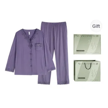 Xuan Liang Pajama Set Women's Gift Box Set Dusk Purple