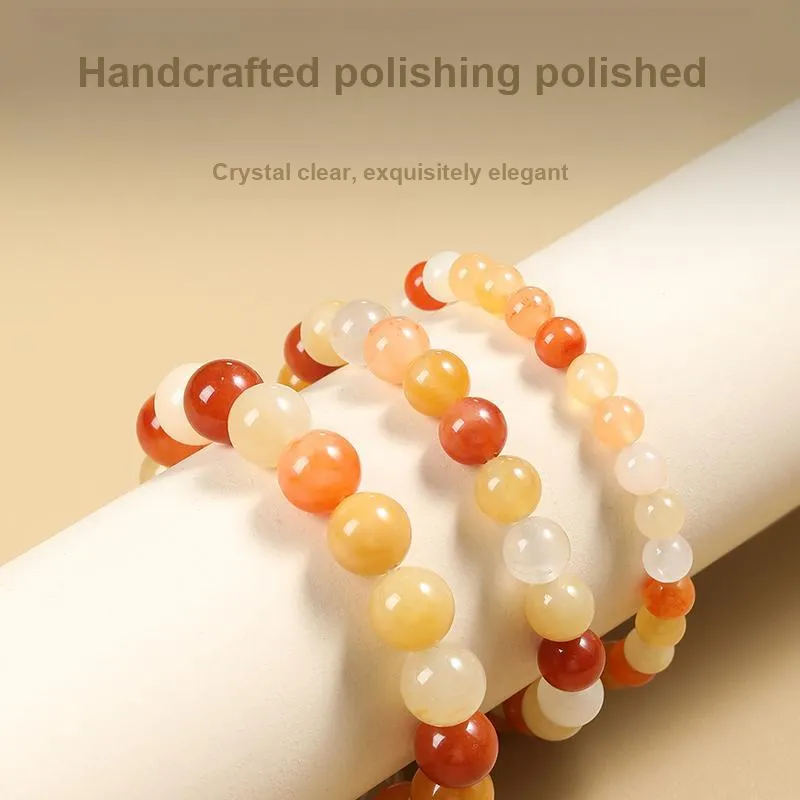 Xiang Yin Golden Silk Jade Bracelets Unisex-5