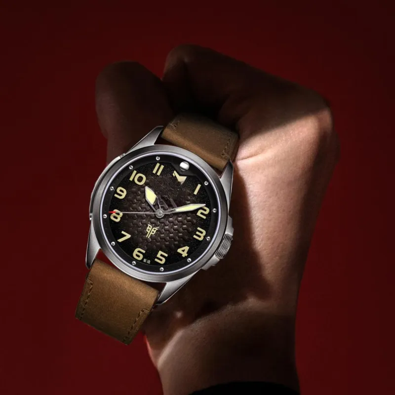 Sea Gull Automatic Mechanical Movement Genuine Leather Strap Watch Men's Watches Black Dial 819.27.6153-1