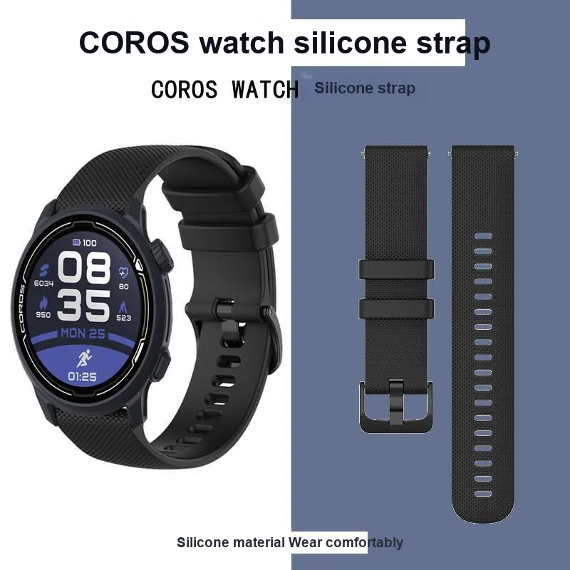 CHENSONG COROS Compatibility Watch Band 213mm Silicone Material-3