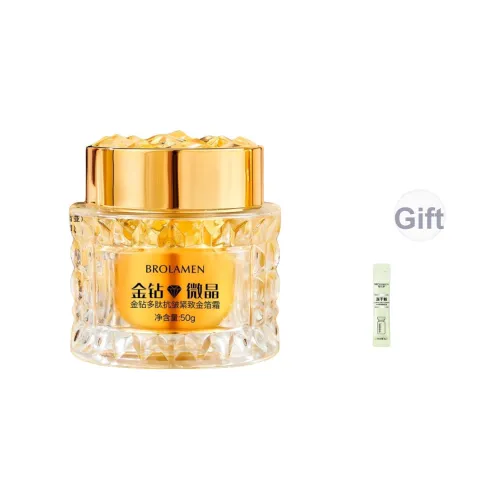 BROLAMEN Golden Ромб Микрокристаллический Peptide Укрепляющий Анти-мерзлотный Золотой Фольга Крем Дневной и Ночной для лица Увлажняющий