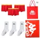 3-Pack Box Included (Red 3)+(White 3)