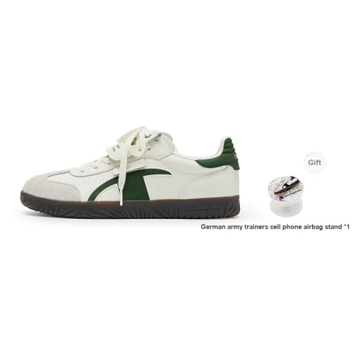Champion Champ T Trainer T Head German Army Trainers Low Top Skateboard Shoes Men's Green
