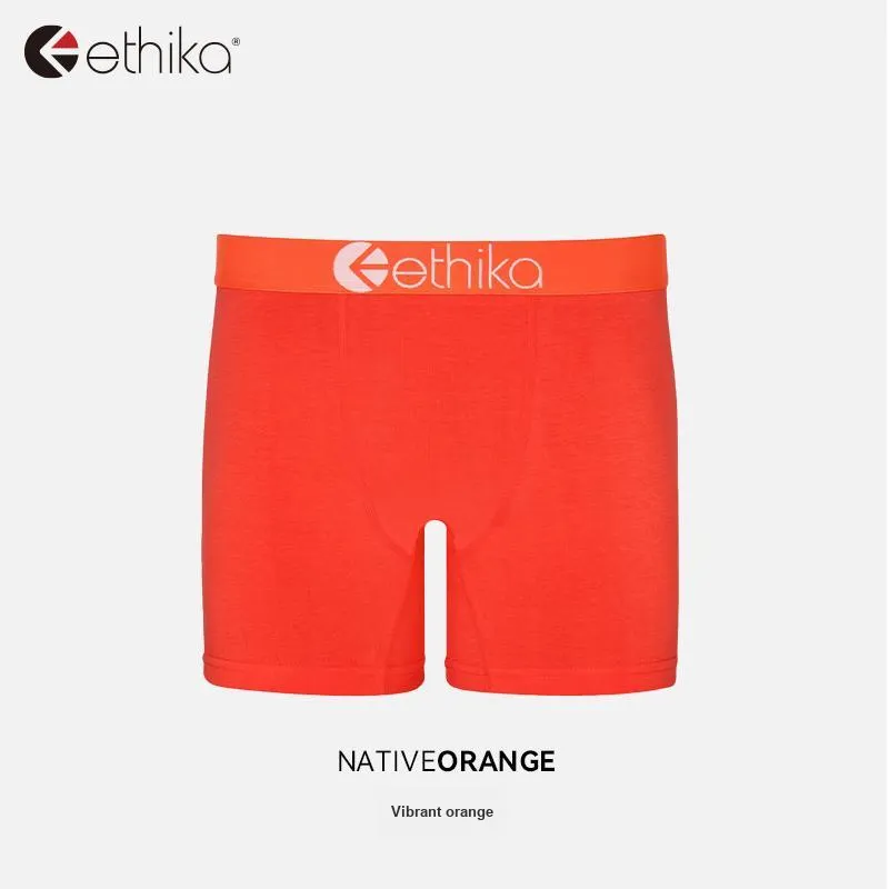 ETHIKA Underpants Men's 1 Pack Orange Red-1