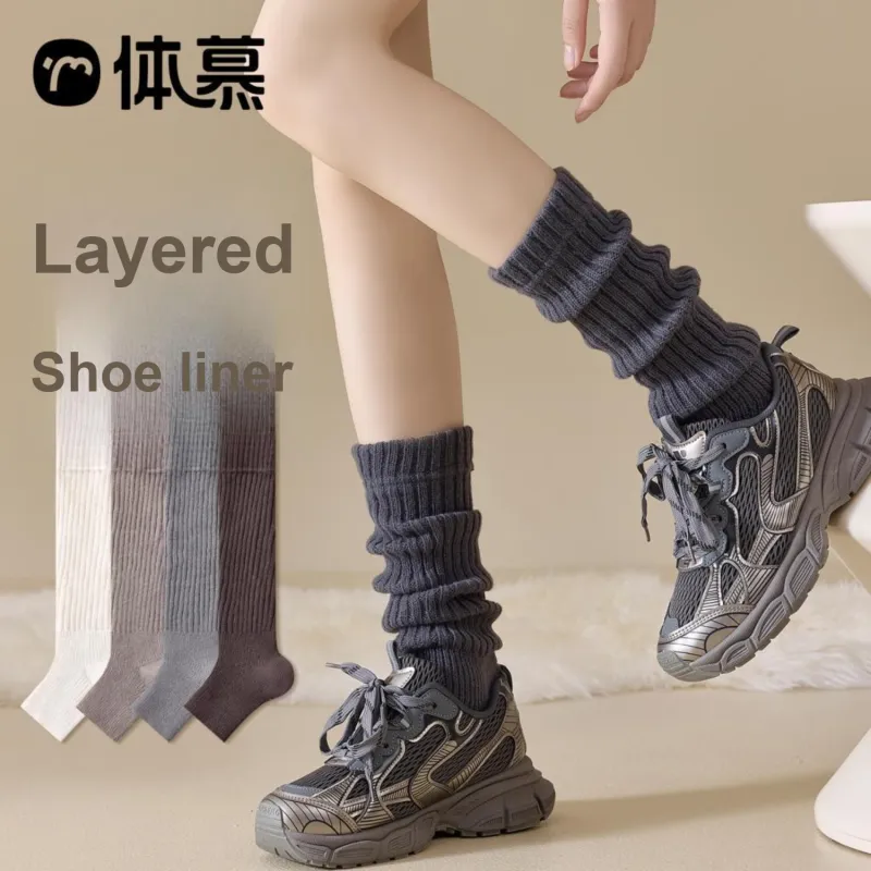 Temooues Knee High Socks Women's 2 Pack-8