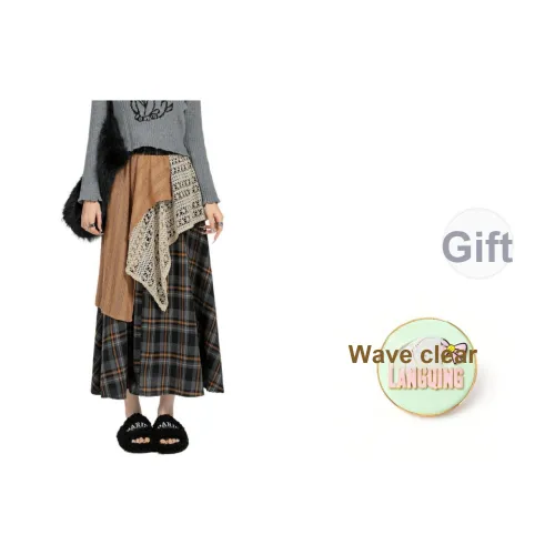 LANGQING Повседневный Длинный Юбка Женские