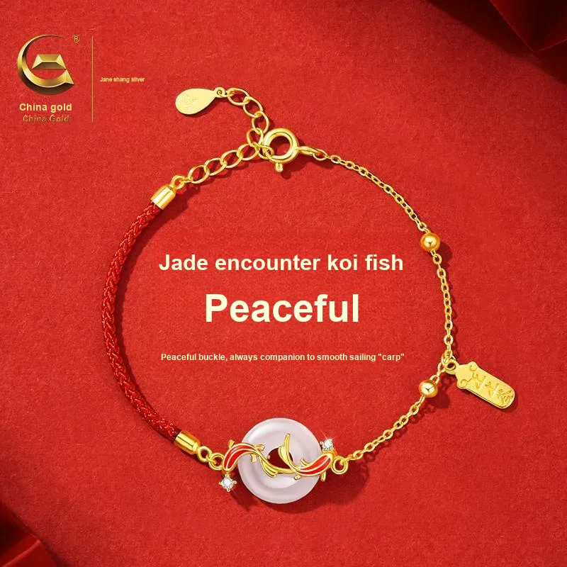 ZSY Hetian Jade Bracelets Pale Greenish White Jade Women's-2