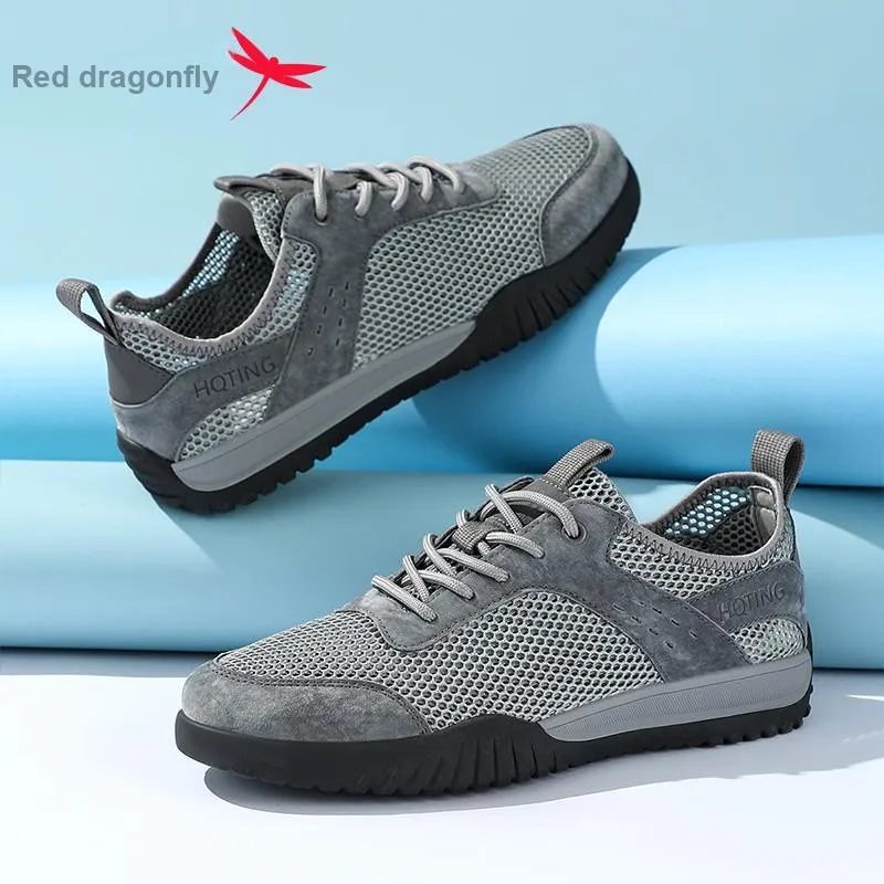 RED DRAGONFLY Summer Men's Casual Shoes Men's Low Top Comfortable And Breathable-5