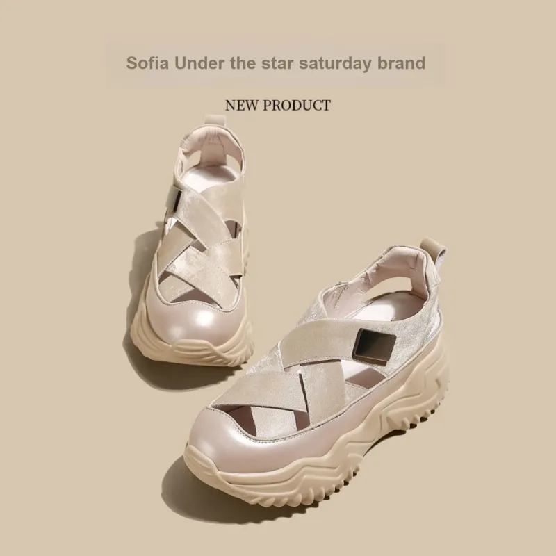 Safiya Chunky Sneakers Women's Champagne-2