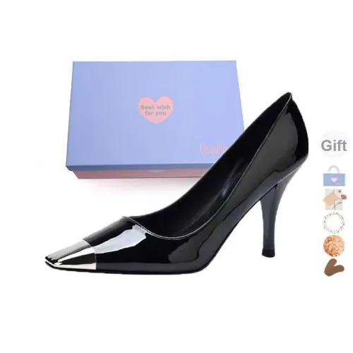 Xingdiman Низкий каблук Высокий каблук Женский Черный Набор в подарочной коробке