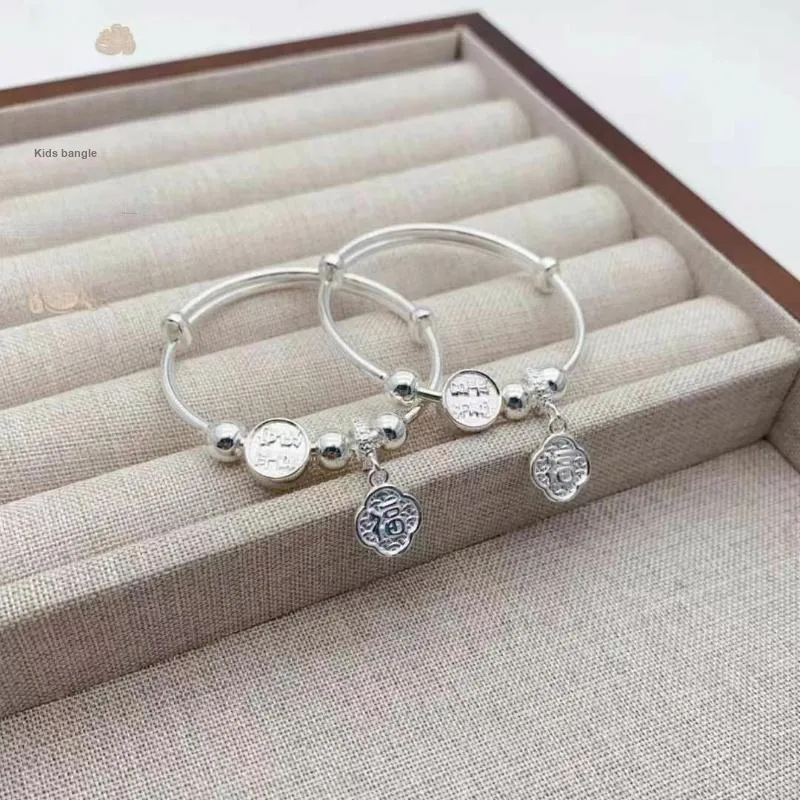 NSAOT 999 Fine Silver Sterling Silver Bracelets Kids'-2
