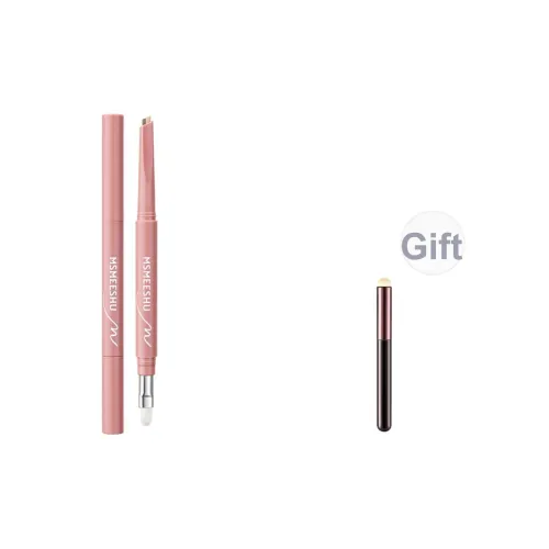 MSMEESHU Двойной Plued Silkworm Щетка Натуральный Водонепроницаемый Макияж Ультра Fine Смужка PROOF Легкий для Смешивания Осветляющий Матовый