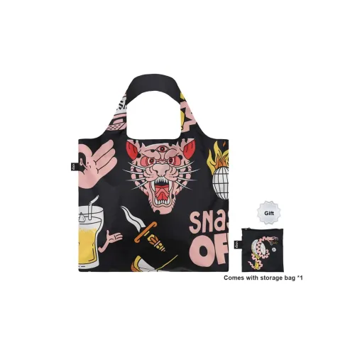 Loqi Artistic Collaboration Snake Переработанный полиэстер Сумка на плечо Унисекс Black Tiger Знак Змеи Пиво GREY Тигр Знак Змеи Пиво