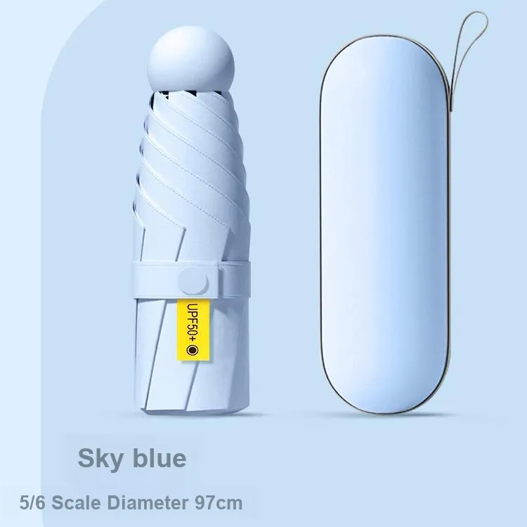 Dr.Flash Sun Umbrella Capsule Umbrella, Mini Folding Umbrella For Rain And Sun All-13